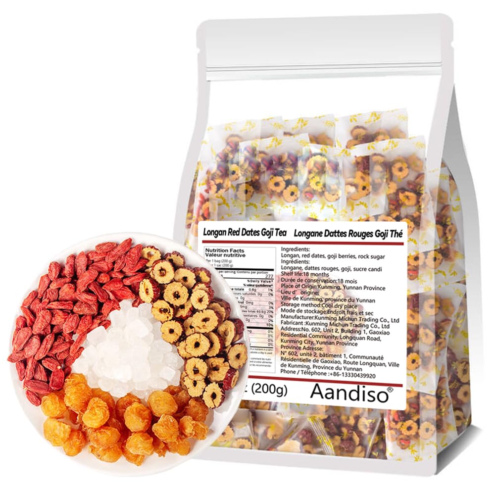 Longan Red Jujube Goji Berry Tea 200g Wolfberry Fruit Guiyuan